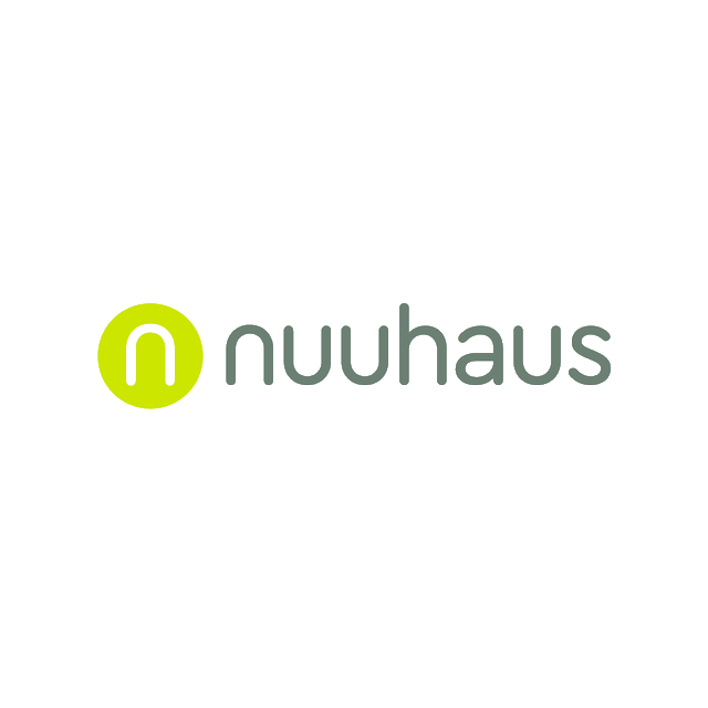 Nuuhaus.com logo, a brandable .com business name for sale