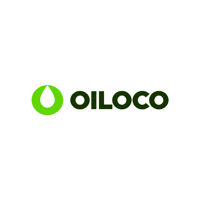 Oiloco.com logo, a brandable .com business name for sale
