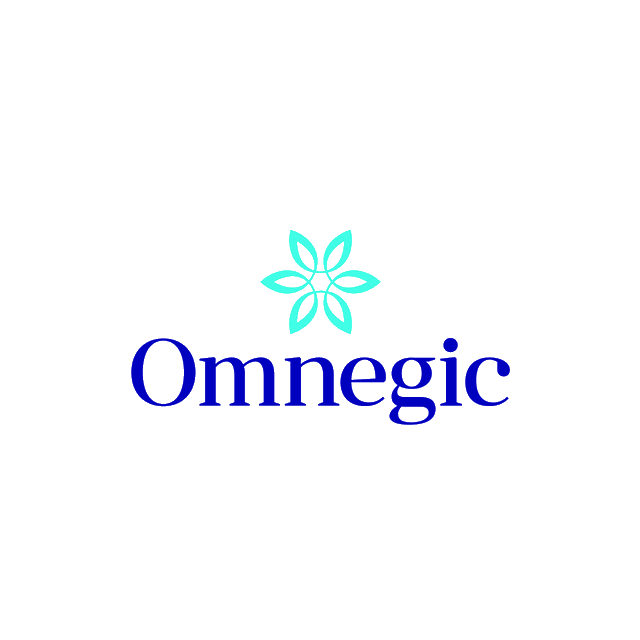 Omnegic.com logo, a brandable .com business name for sale