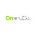 OnAndCo.com logo, a brandable .com business name for sale