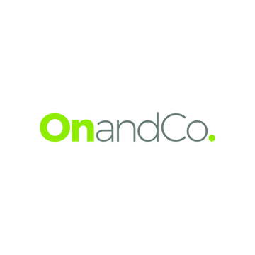OnAndCo.com logo, a brandable .com business name for sale