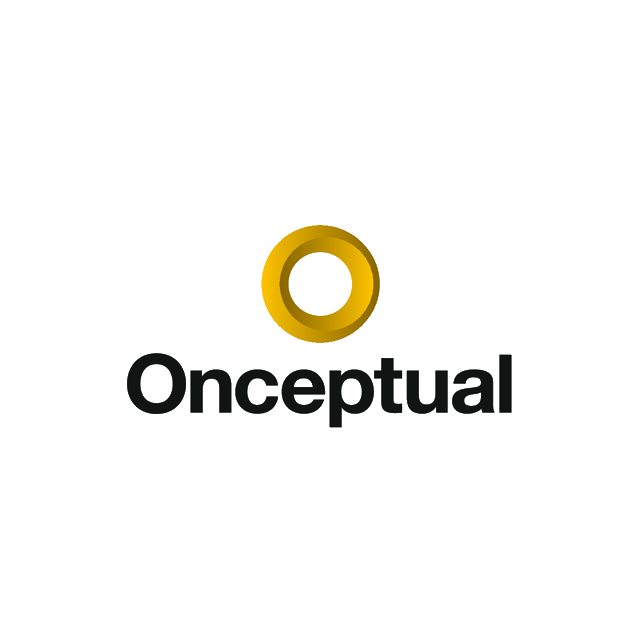 Onceptual.com logo, a brandable .com business name for sale