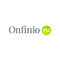 Onfinio.com logo, a brandable .com business name for sale