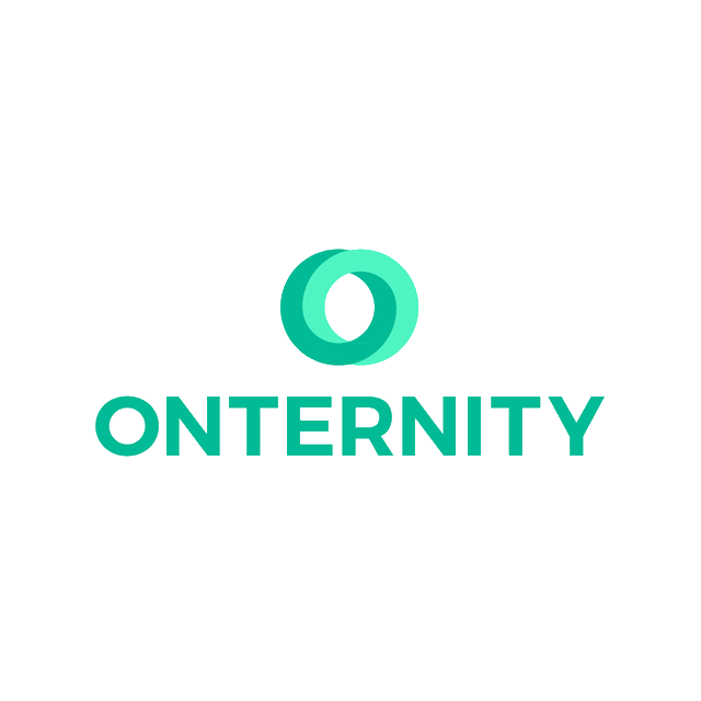 Onternity.com logo, a brandable .com business name for sale