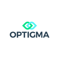 Optigma.com logo, a brandable .com business name for sale