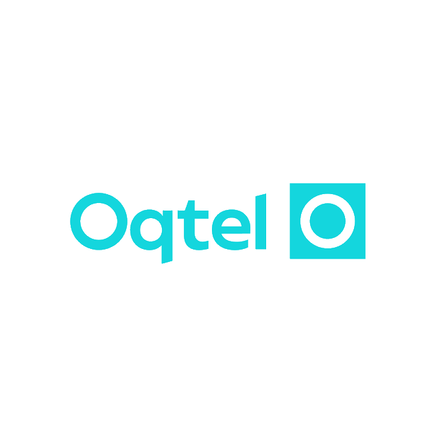 Oqtel.com logo, a brandable .com business name for sale