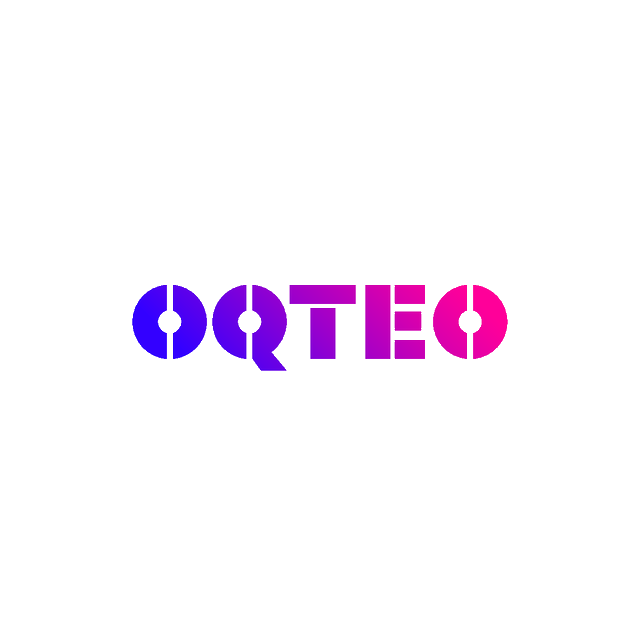 Oqteo.com logo, a brandable .com business name for sale