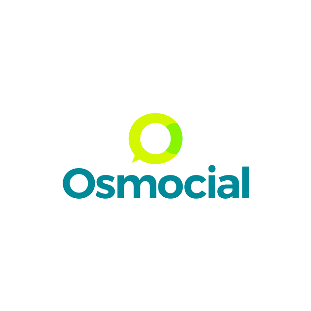 Osmocial.com logo, a brandable .com business name for sale