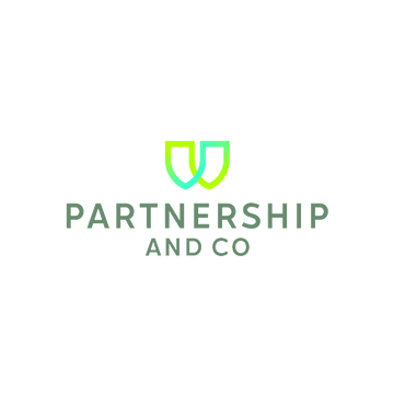 PartnershipAndCo.com logo, a brandable .com business name for sale