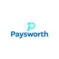 Paysworth.com logo, a brandable .com business name for sale