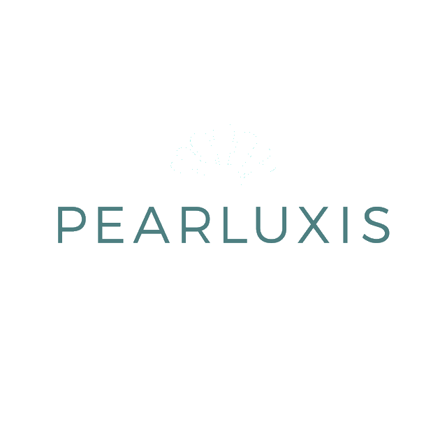 Pearluxis.com logo, a brandable .com business name for sale