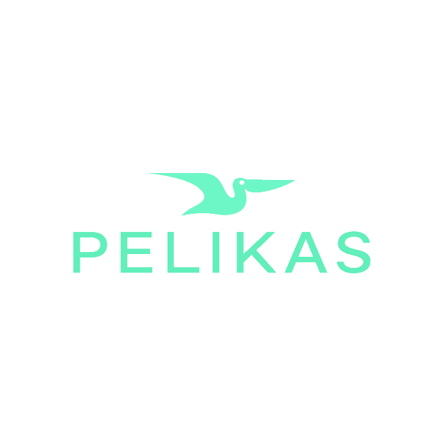 Pelikas.com logo, a brandable .com business name for sale