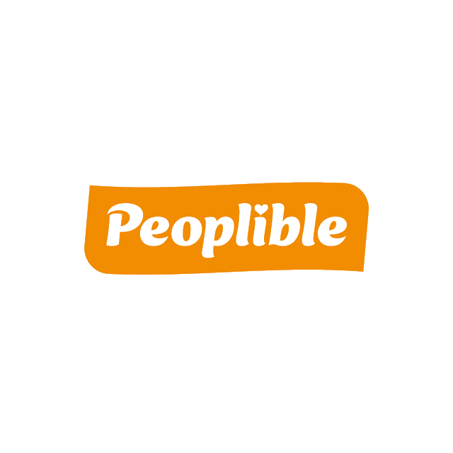 Peoplible.com logo, a brandable .com business name for sale