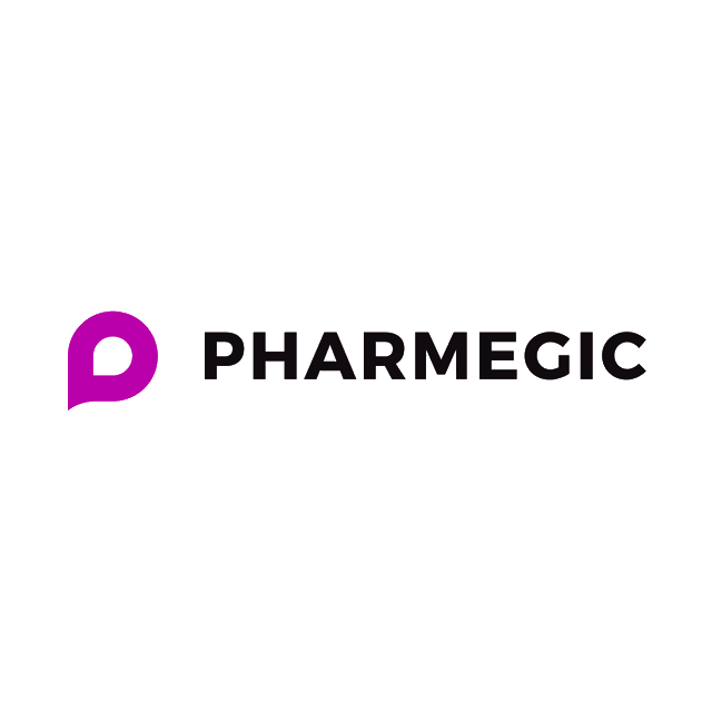 Pharmegic.com logo, a brandable .com business name for sale