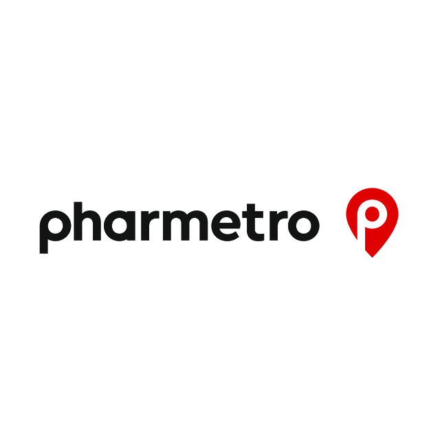 Pharmetro.com logo, a brandable .com business name for sale