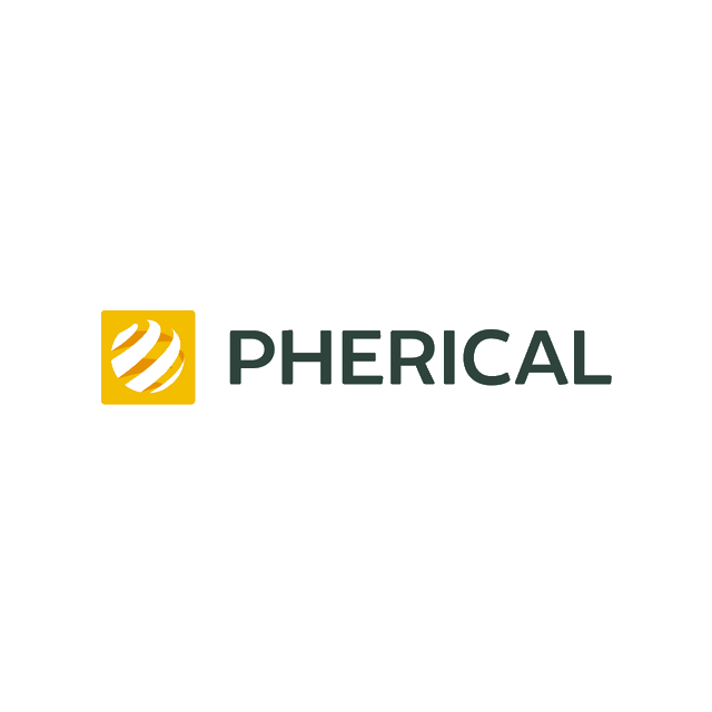 Pherical.com logo, a brandable .com business name for sale