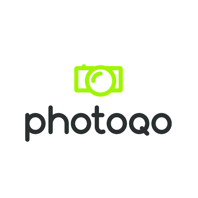 Photoqo.com logo, a brandable .com business name for sale
