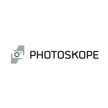 Photoskope.com logo, a brandable .com business name for sale