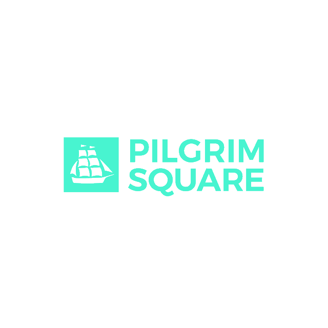 PilgrimSquare.com logo, a brandable .com business name for sale