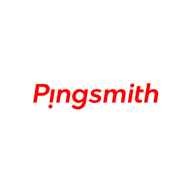 Pingsmith.com logo, a brandable .com business name for sale