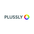 Plussly.com logo, a brandable .com business name for sale