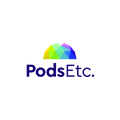 PodsEtc.com logo, a brandable .com business name for sale