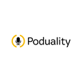 Poduality.com logo, a brandable .com business name for sale