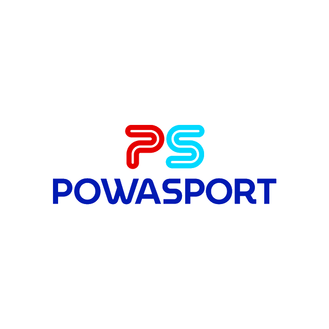 PowaSport.com logo, a brandable .com business name for sale