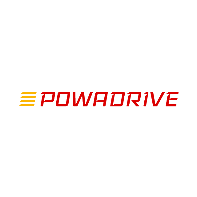 Powadrive.com logo, a brandable .com business name for sale