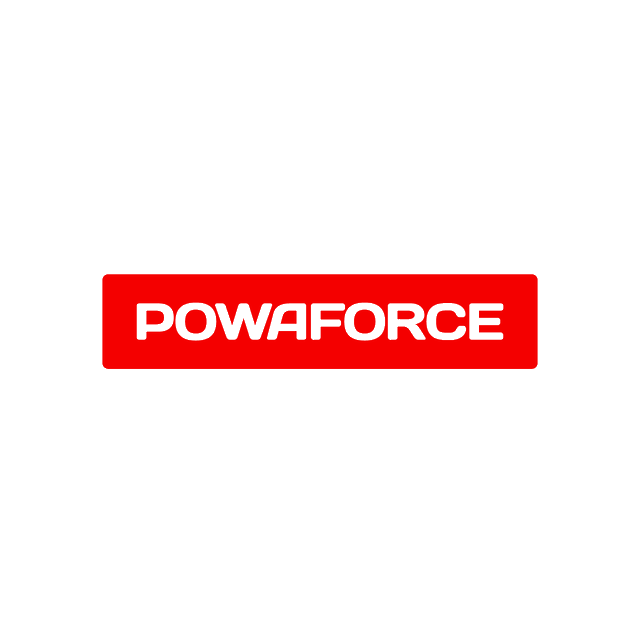 Powaforce.com logo, a brandable .com business name for sale