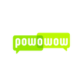 Powowow.com logo, a brandable .com business name for sale