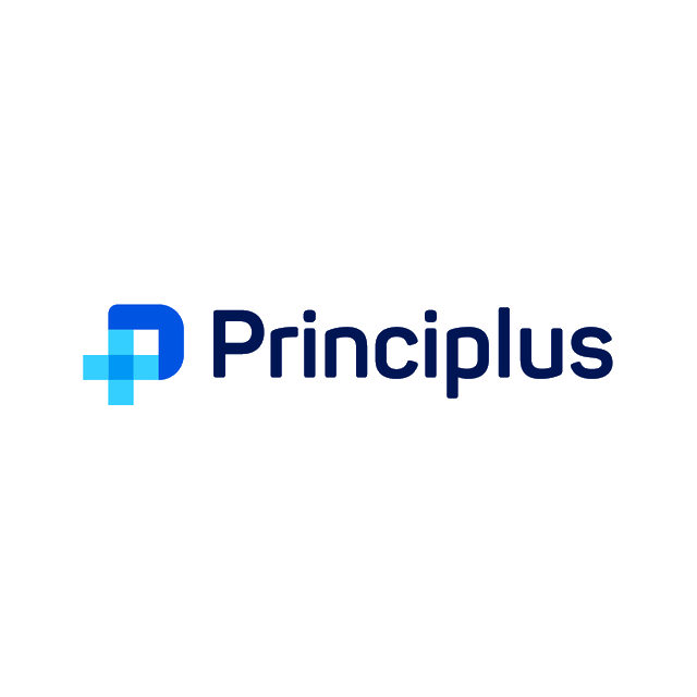 Principlus.com logo, a brandable .com business name for sale