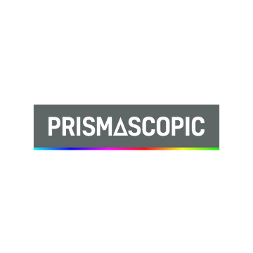 Prismascopic.com logo, a brandable .com business name for sale