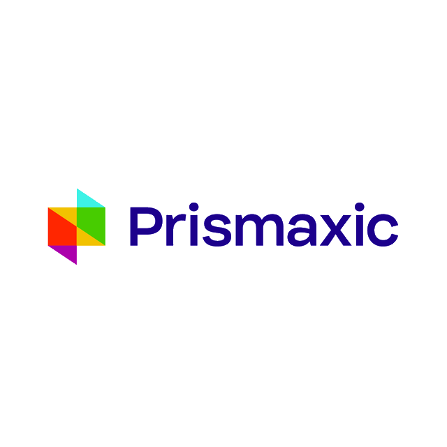 Prismaxic.com logo, a brandable .com business name for sale