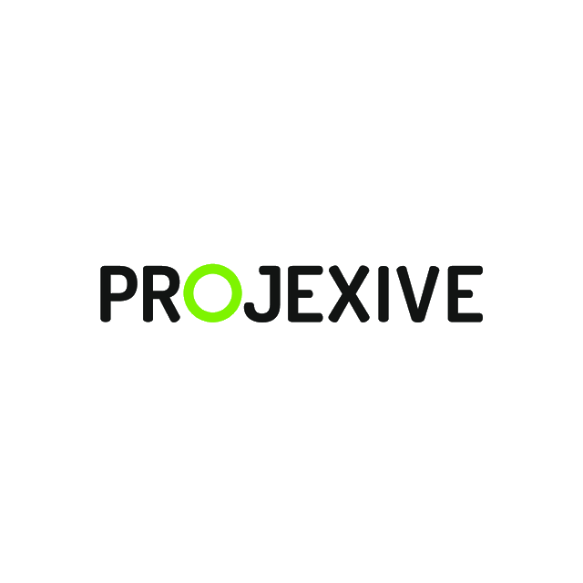 Projexive.com logo, a brandable .com business name for sale