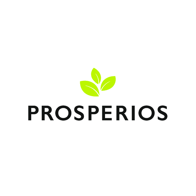 Prosperios.com logo, a brandable .com business name for sale