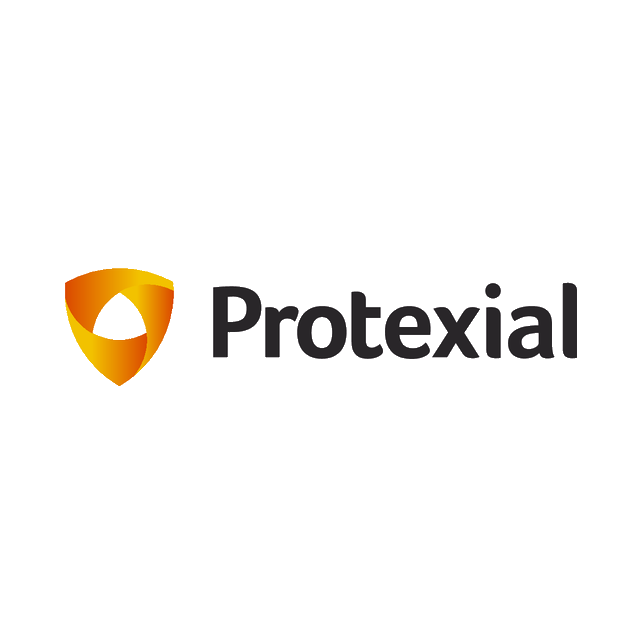 Protexial.com logo, a brandable .com business name for sale