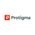 Protigma.com logo, a brandable .com business name for sale