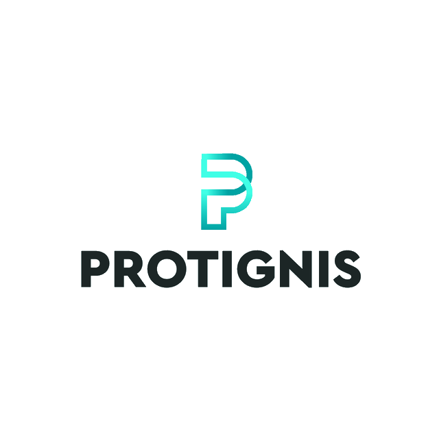 Protignis.com logo, a brandable .com business name for sale