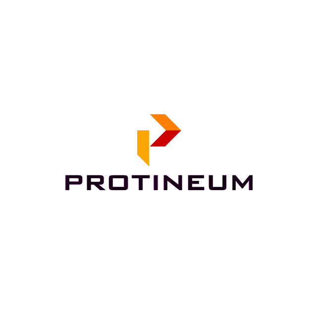 Protineum.com logo, a brandable .com business name for sale