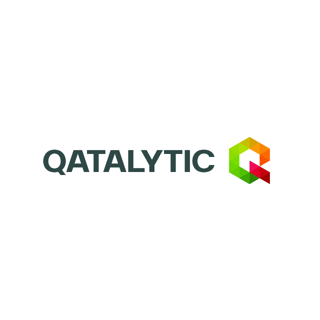 Qatalytic.com logo, a brandable .com business name for sale
