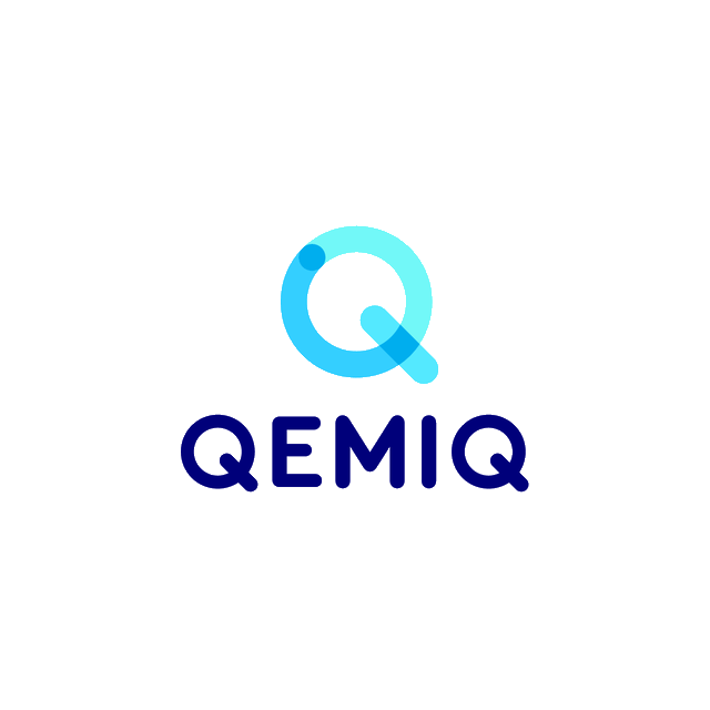 Qemiq.com logo, a brandable .com business name for sale