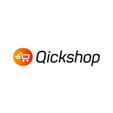 Qickshop.com logo, a brandable .com business name for sale
