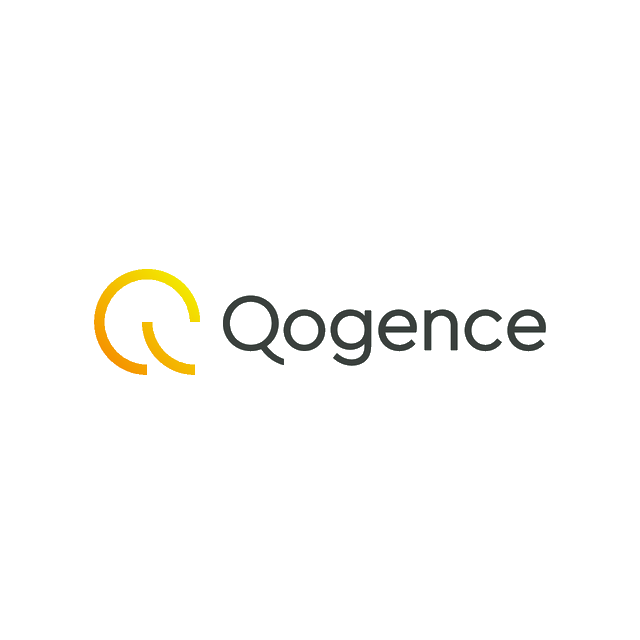 Qogence.com logo, a brandable .com business name for sale