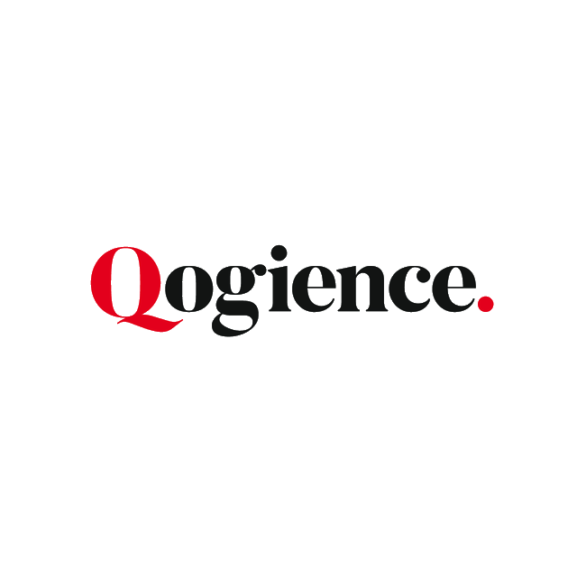 Qogience.com logo, a brandable .com business name for sale