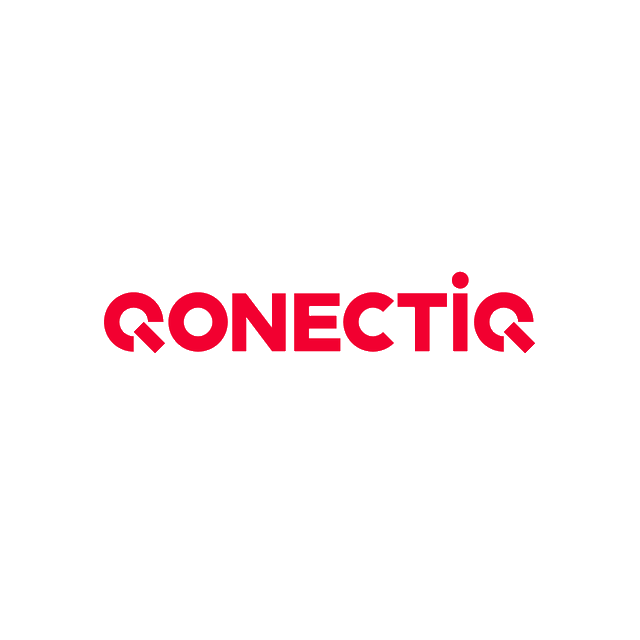 Qonectiq.com logo, a brandable .com business name for sale