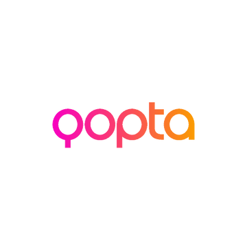 Qopta.com logo, a brandable .com business name for sale