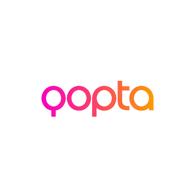 Qopta.com logo, a brandable .com business name for sale