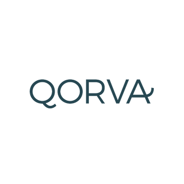 Qorva.com logo, a brandable .com business name for sale