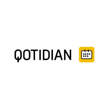 Qotidian.com logo, a brandable .com business name for sale